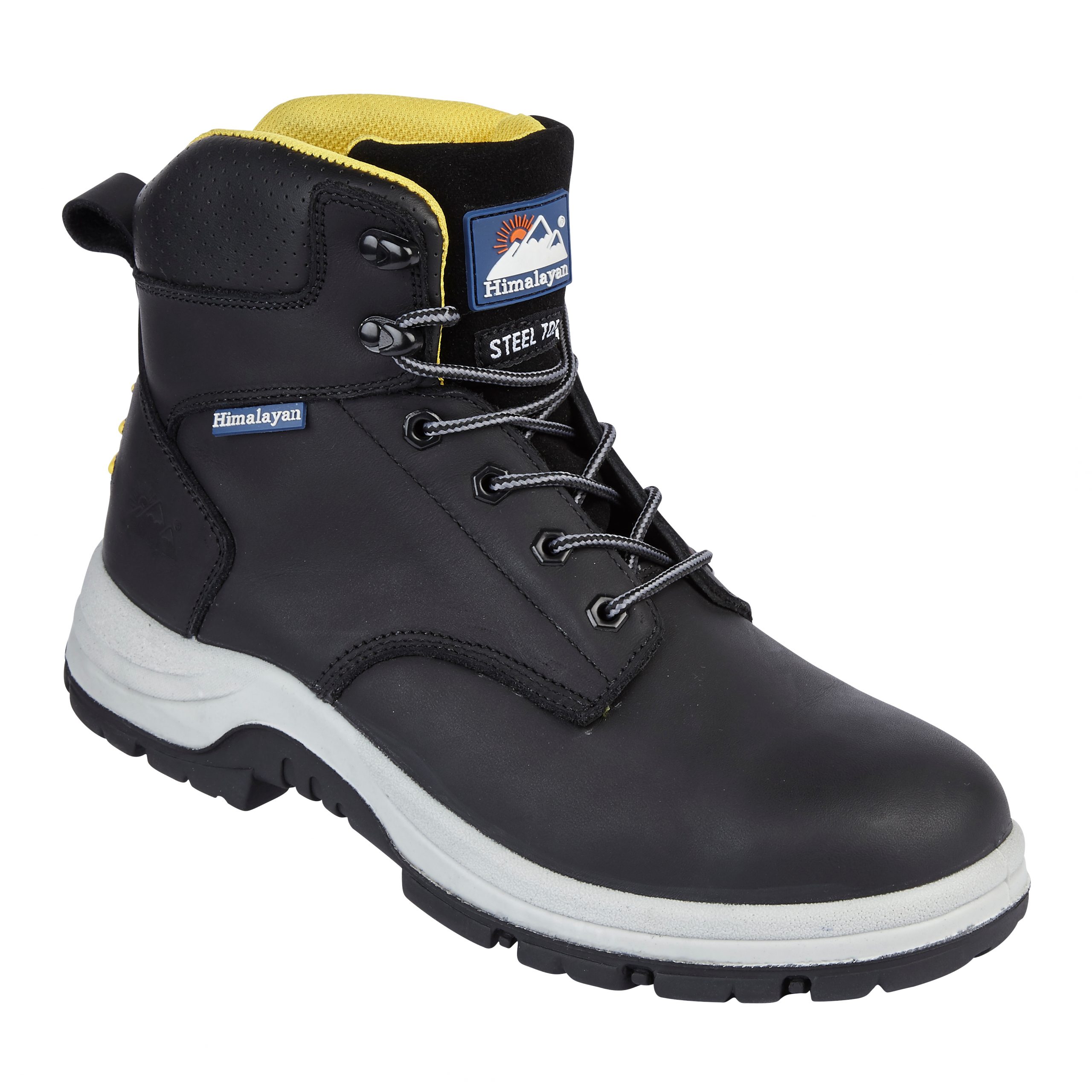 Himalayan 5240 S3 Nubuck Black Safety Boot with PU Rubber Sole