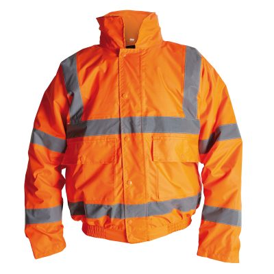 Proforce HJ14 Hi-Vis 300D Superior Orange Bomber Jacket