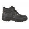 Proforce 1415 S1P Black Leather Safety Boot Side View